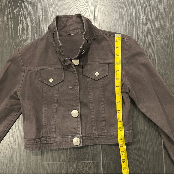 Dark Gray Crop Jacket - Picture 4 of 7